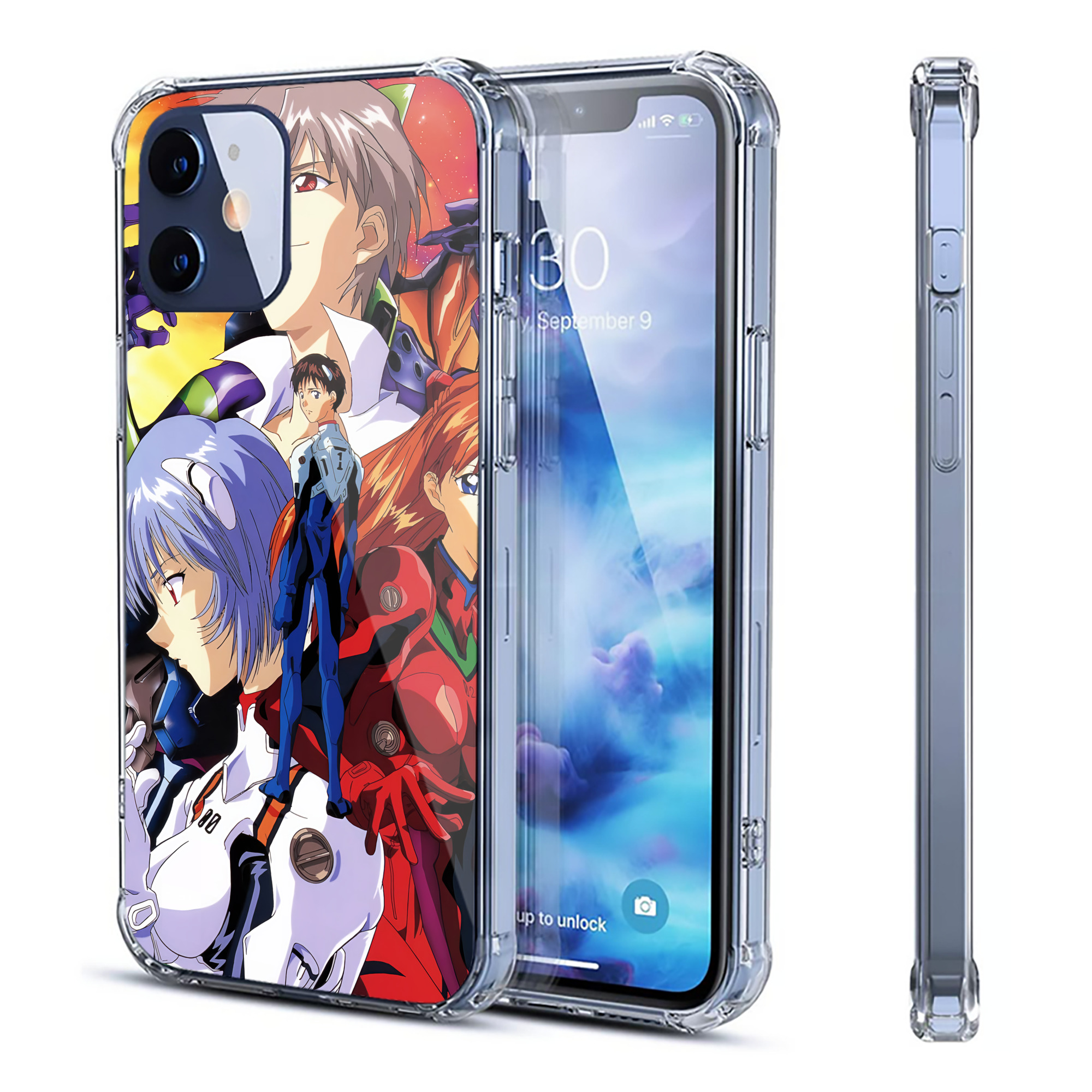 （画像用） EVA 新世紀エヴァンゲリオン 【iPhone 12シリーズ対応】透明スマホケース（クリアソフトケース）